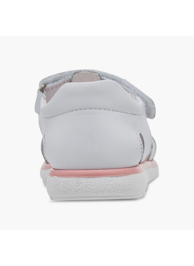 Pablosky Girls' Braided Sandals with Hook and Loop Closure  - Image 4