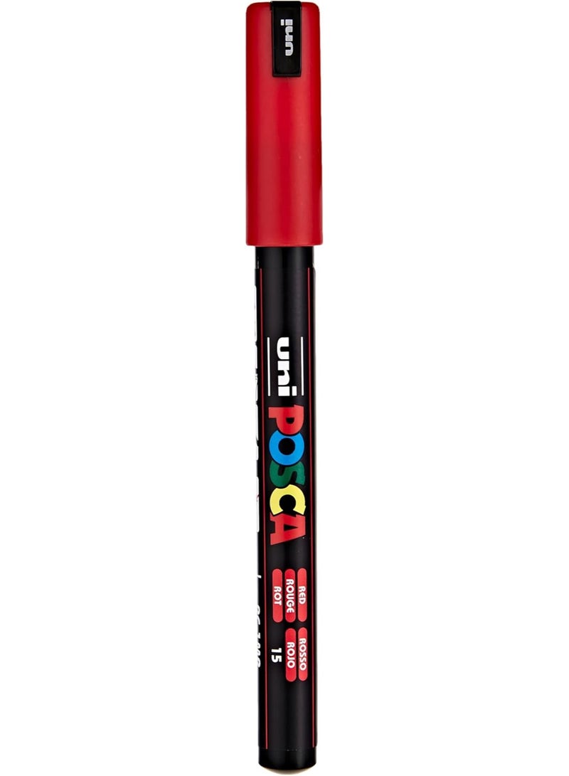 POSCA PXPC1MR8 Water-Based Paint Marker Set with Ultra-Fine 0.7 mm Bullet Tips, Vibrant Opaque Colors for DIY Crafts and Art Projects, Non-Toxic Markers Suitable for Detailed Drawing and Painting on Over 50 Surfaces - Image 3