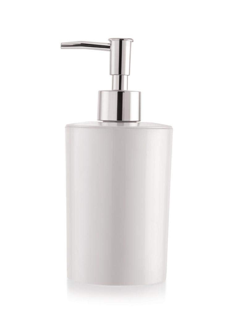 Nimbose® Empty Plastic Handwash Dispenser Bottle with Chrome Finish Top Pump for Bathroom & Kitchen Sink; Unbreakable Liquid Soap Bottle (White, Capacity:400 mL, Qty:1) - Image 3