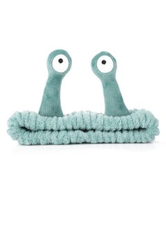 Face Wash Headband, Palm and Snail Spa Hair Bands Makeup Headbands Women Cartoon Cute Coral Fleece Elastic Headband Creative Hair Accessories for Washing Face Shower Sports Beauty Skincare (Gre