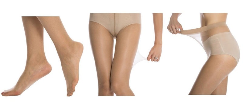 Neska Moda Women & Girls Nylon Skin Beige Panty Hose Long Comfort Stockings -STK4 - Image 4