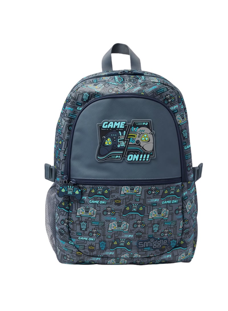 Smiggle Cartoon Printed Boys and Girls Backpack Primary and Secondary School Students Backpack Outdoor Leisure Backpack 42*30cm