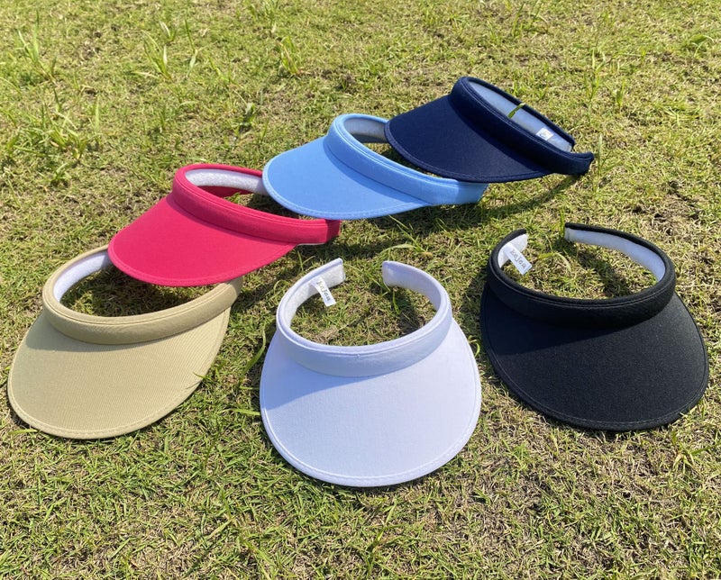 Kejea 2 Pack Sun Visor Hats Women Men Clip On Wide Brim Visors Hat Outdoor Sports Golf Beach Travel Tennis Caps (Black) - Image 3