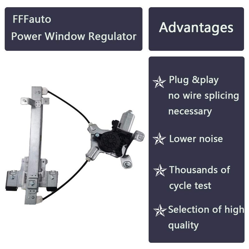 FFFauto 741-391 Rear Right Passenger Side Power Window Regulator Motor for Cadillac Escalade, Chevy Tahoe, GMC Yukon - Image 4