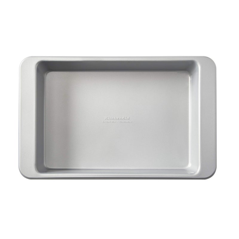 KitchenAid 9x13in Nonstick Aluminized Steel Rectangular Cake Pan Silver