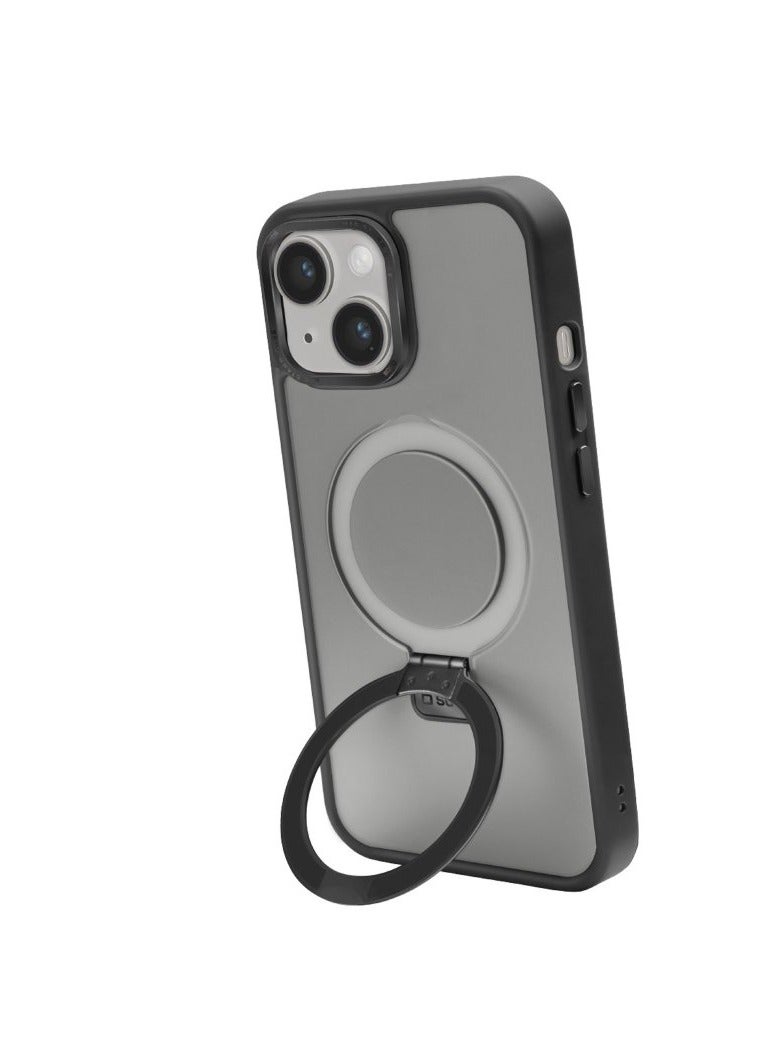 SBS  iPhone 15 MagSafe-compatible cover with metal details and a ring/stand function - Image 1