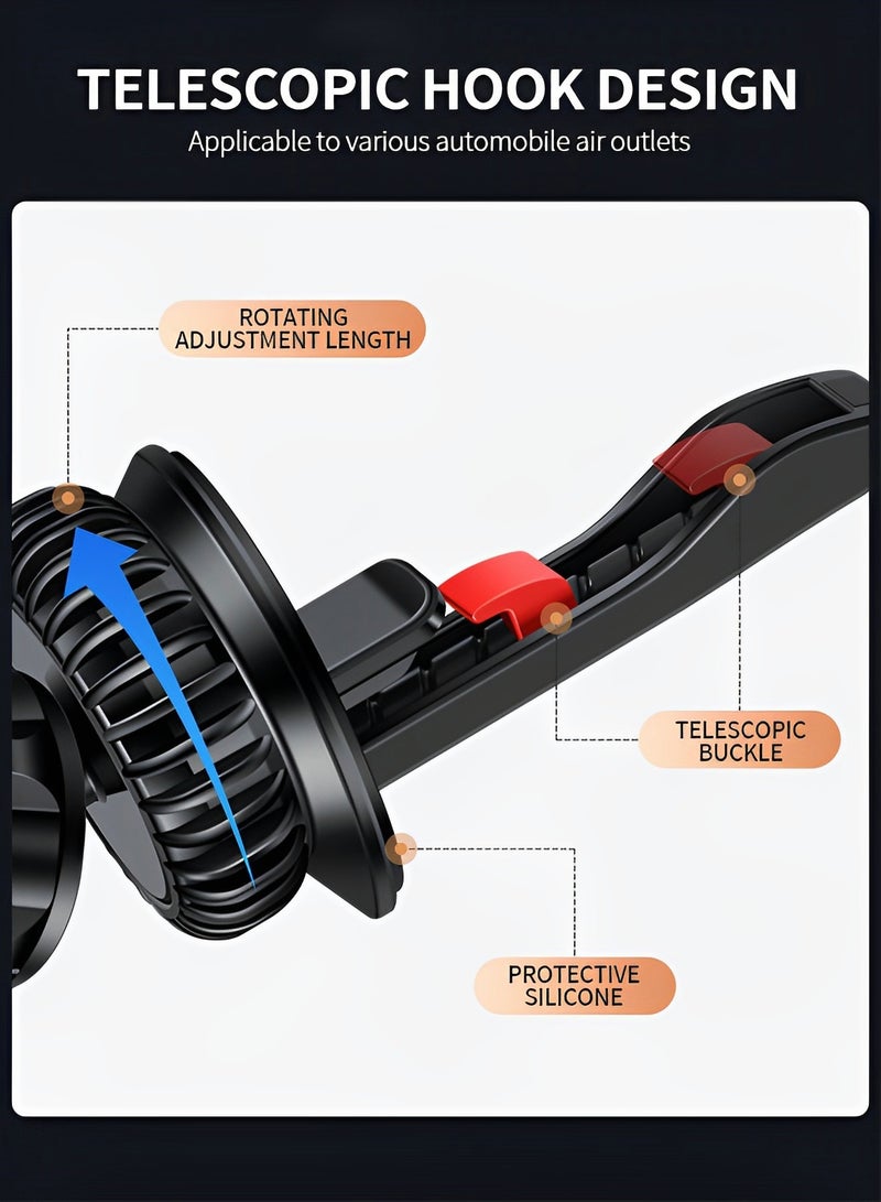 GROIC Magnetic Phone Holder for Car, Universal Car Phone Holder Mount with Super Strong Magnet for iPhone MagSafe Samsung and More Cell Phones - Image 4