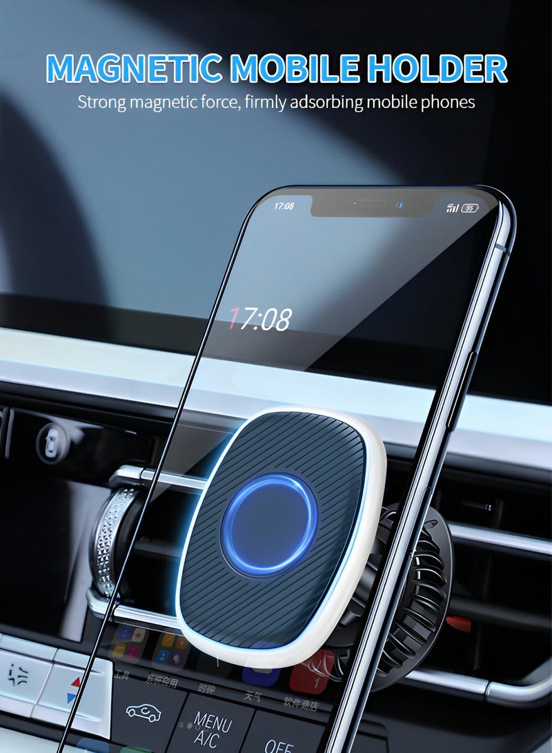 GROIC Magnetic Phone Holder for Car, Universal Car Phone Holder Mount with Super Strong Magnet for iPhone MagSafe Samsung and More Cell Phones - Image 2