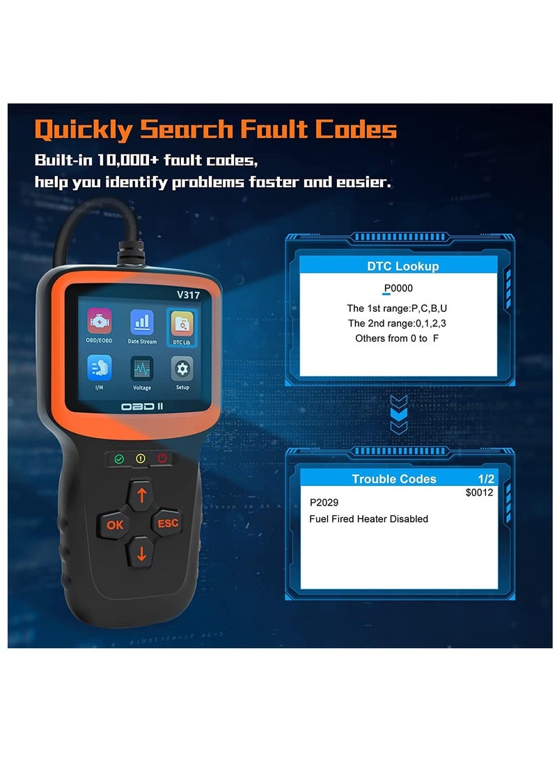 Generic - Scanner Professional Auto Engine System Lifetime Free Automotive DTC Lookup Code Reader Car Diagnostic Tool - Image 1