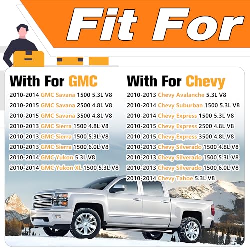 LEVANLIGHT Fuel Injectors Compatible with Chevy 5.3L Tahoe Silverado Express 2010 2011 2012 2013 2014, For GMC 5.3 Yukon Xl Sierra Canyon.Replaces# 12587269, 12613411. - Image 2