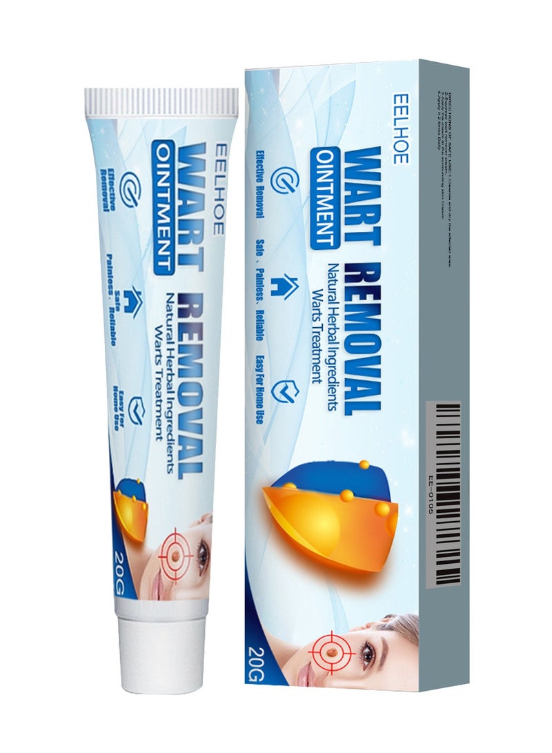 إيلهو كريم إزالة علامات الجلد، مزيل الثآليل وعلامات الجلد الطبيعي، مكونات طبيعية للاستخدام الآمن والسهولة على الوجه واليدين والجسم 20 غرام - Image 1