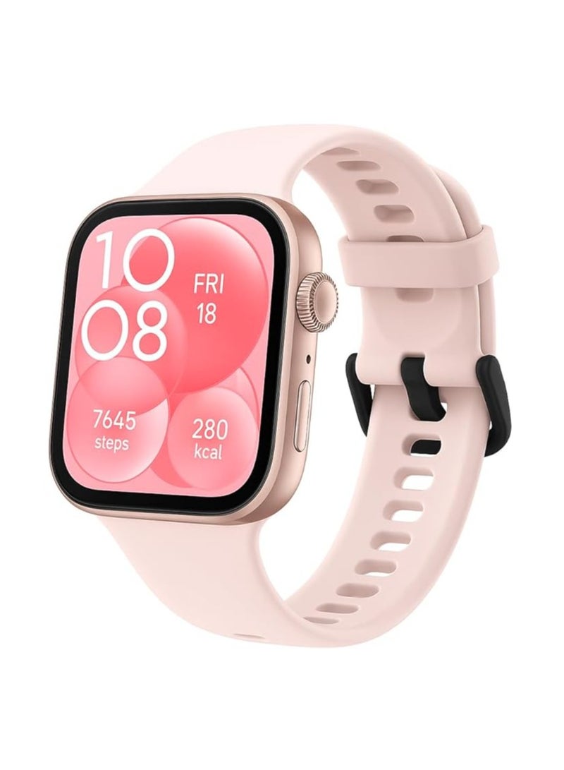 Silicone Bracelet for Huawei Watch Fit 3/Watch Fit 4 Pro/Fit 4 Strap, Soft Silicone Sport Replacement Strap for Women/Men, Adjustable Waterproof Sports Band - Image 1