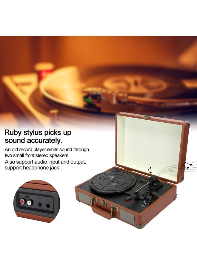 XiuWoo Vinyl record player Gramophone 3-Speed Adjustable lp turntable 33/45/78RPM built-in 2speakers RCA audio output headphone output Bluetooth Speaker - Image 4
