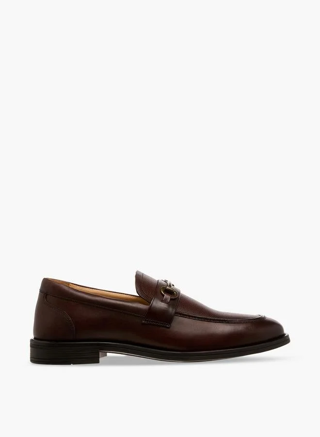 DUCHINI Men Textured Leather Loafers