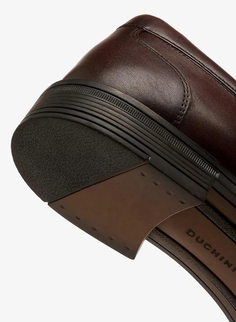 DUCHINI BROWN Men Textured Leather Loafers for Men | Best Price UAE