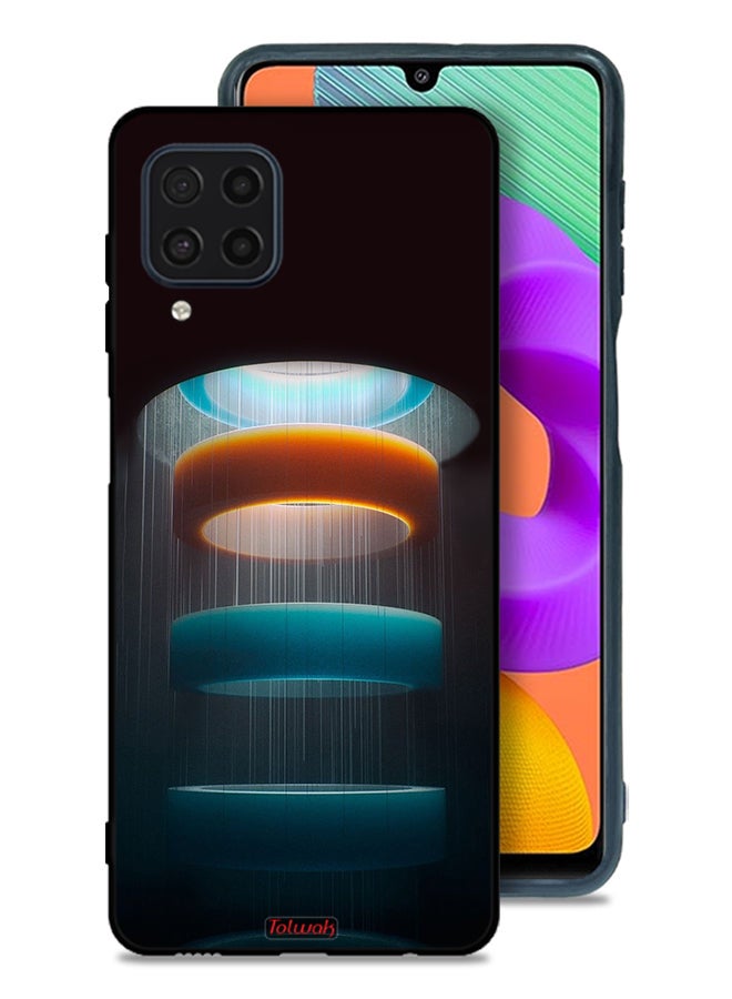 Tolwak Samsung Galaxy M32 4G Protective Case Cover Rings Art Pattern - Image 1