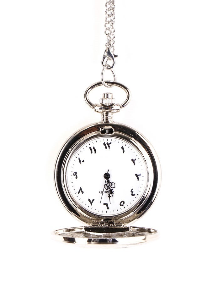 Vintage pocket watch with elegant silver engravings for men and women – classic luxury design - Image 4
