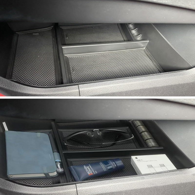 Zxiaochun Center Console Organizer Tray Compatible with Nissan Rogue 2021 2022 2023 2024 2025 2026 Accessories, Armrest Storage Box Insert Tray ABS Material (2PCS) - Image 3