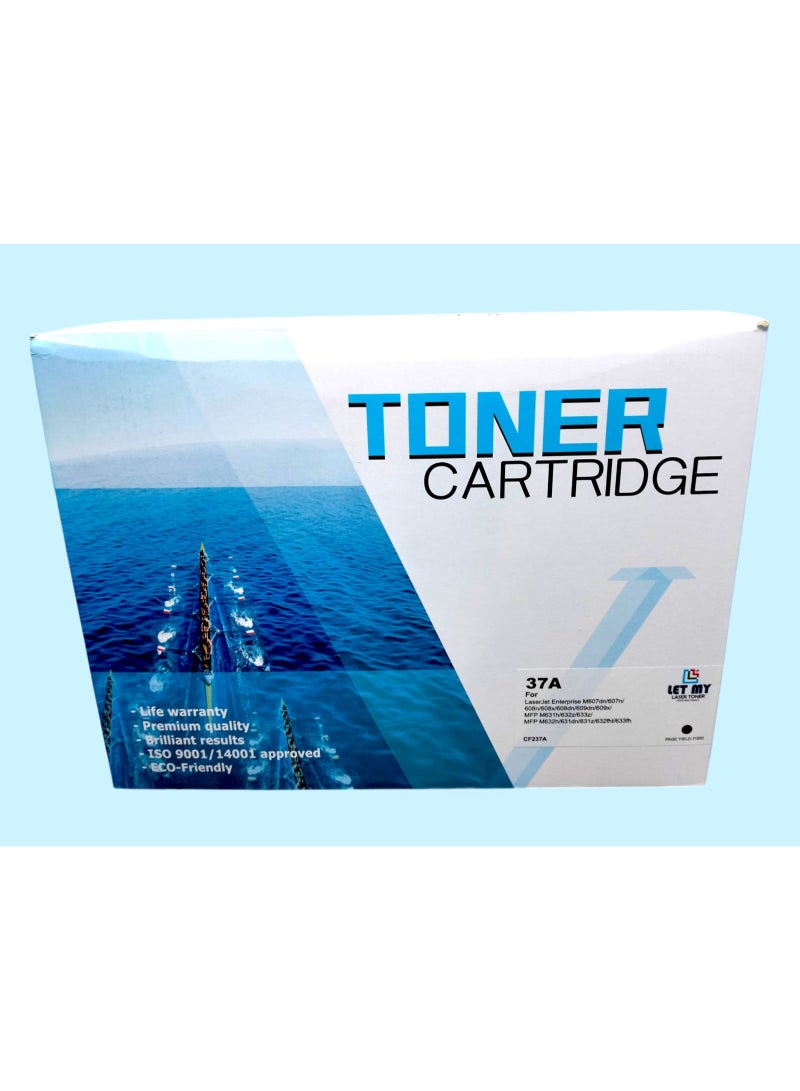 LET MY CF237A 37A Toner Cartridge Compatible For HP LaserJet Enterprise M607n M607dn M608x M608dn M608n M609x M609dn M631z M631h M632z M632fht M632h M633fh Printer C F 237 37 A Office Consumable - Image 2