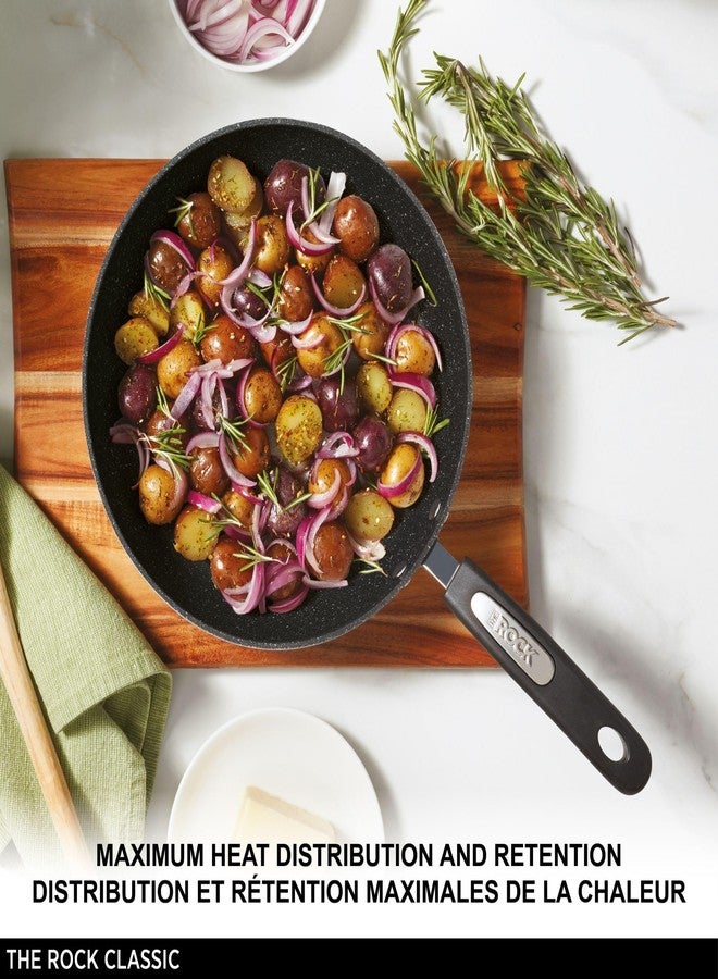 Starfrit 030907-006-0000 The Rock Non-Stick Deep Fry Pan with Lid 12", Black - Image 4