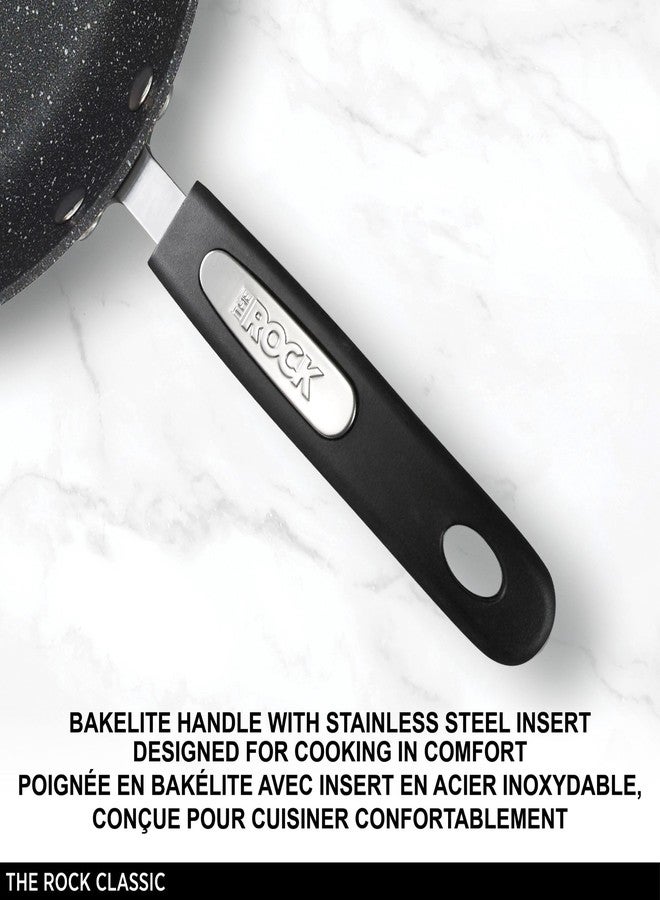 Starfrit 030907-006-0000 The Rock Non-Stick Deep Fry Pan with Lid 12", Black - Image 3