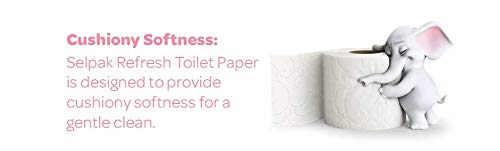 Selpak Powder Scented Toilet Paper Bathroom Tissue Roll - 3ply (4 Rolls/Pack) - Image 3