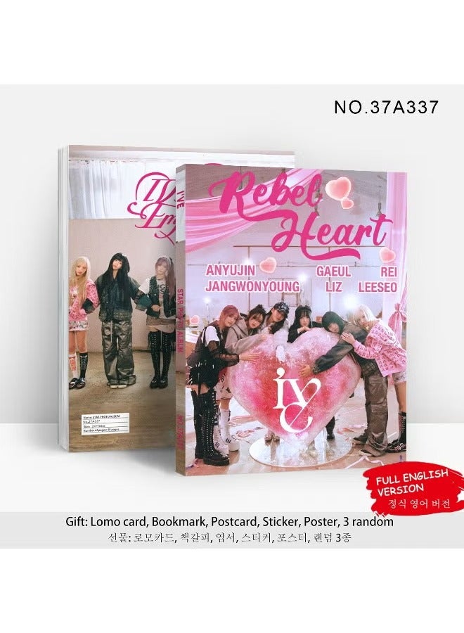 NIBEMINENT Ive Return Rebel Heart Album Photo Card Hd Color Print Star Photo Album