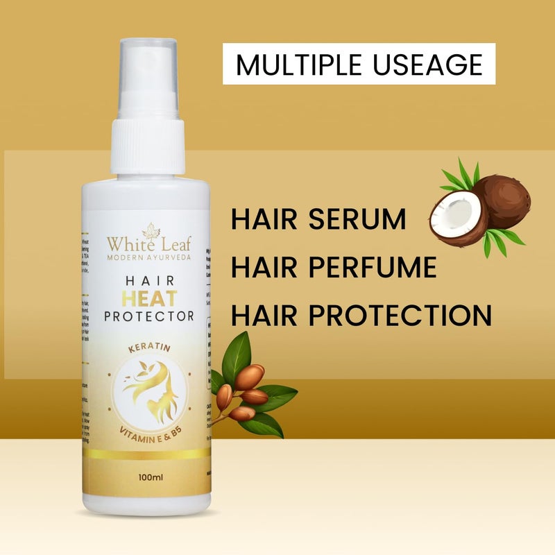 White Leaf Advanced Heat Protector Spray For Hair Straightener Hair Spray 100 ML No Sulphate No Paraben No SLS - Image 4