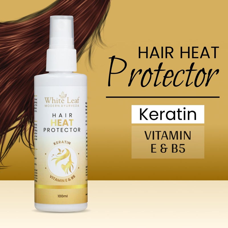 White Leaf Advanced Heat Protector Spray For Hair Straightener Hair Spray 100 ML No Sulphate No Paraben No SLS - Image 2