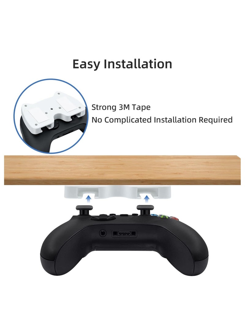 ARNOTEC Under-Desk Controller Mount for Xbox Series X/S, Xbox One, 360 – Strong Adhesive Gamepad Holder, Space-Saving Hidden Rack for Desk & Gaming Setup - Image 3