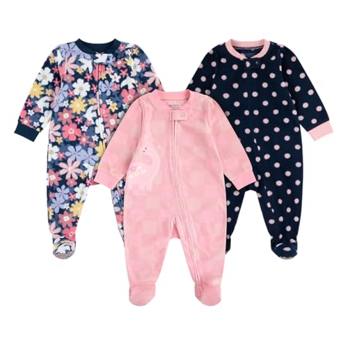 HUGGIES 3-Pack Footed Fleece Coverall - Image 1