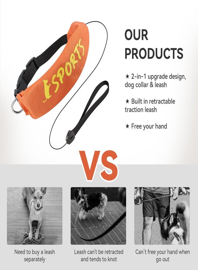 BillionChains 2 in 1 Dog Collar with Retractable Dogs Leash, Adjustable Dog Collar for Medium to Large Dogs - Image 4