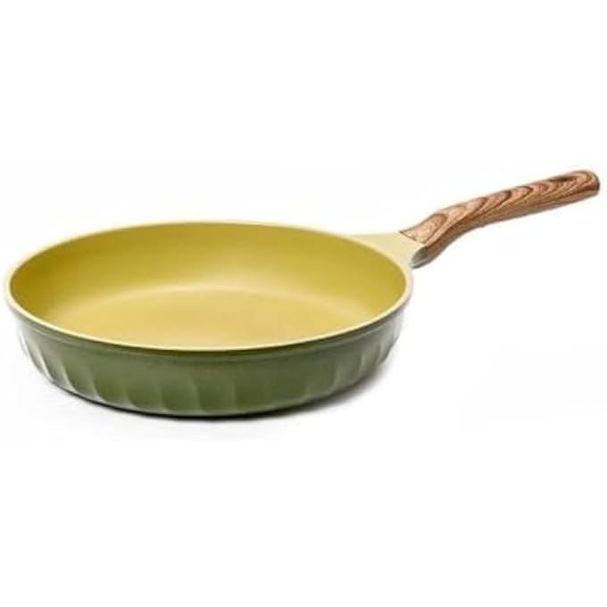 Unity Four Seasons Olive Green Wood Fry Pan 26Cm Suitable For Induction  All Stoves Ultra NonStick With Added Durability 100 Safe Pfoa Free Super Megastone Coating Made In Korea - Image 1