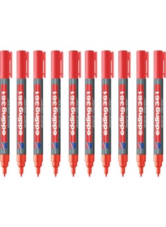 361 Whiteboard Marker Fine Tip Red 10-Piece
