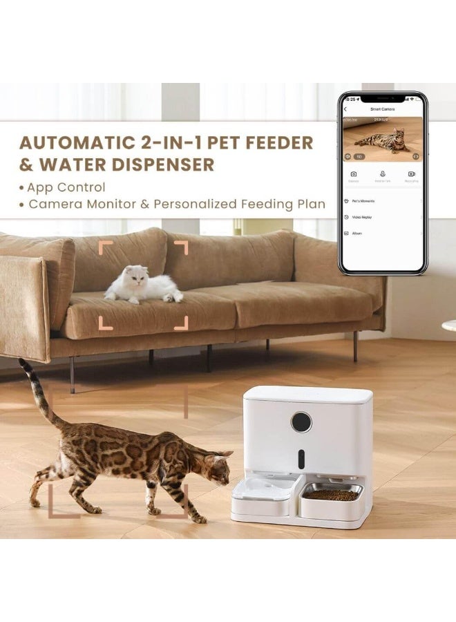 Pet Marvel 2-in-1 Automatic Pet Feeder and Water Dispenser | Dual Function Pet Food and Water Station - Image 3