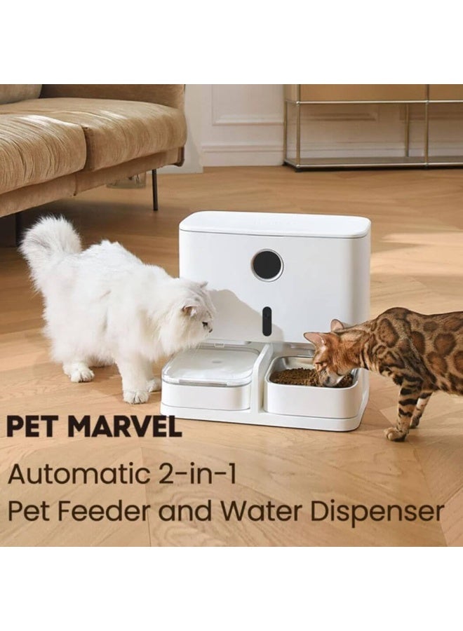 Pet Marvel 2-in-1 Automatic Pet Feeder and Water Dispenser | Dual Function Pet Food and Water Station - Image 4