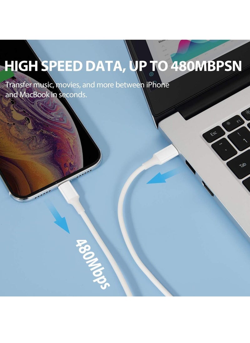 ELTRAZONE - USB C to Lightning Cable 2Pack 3FT [Apple MFi Certified] iPhone 11 Lightning to USB-C Fast Charging Cable Compatible iPhone 12 11/11 Pro/11 Pro Max/X/XS/XR/XS Max/8/8 Plus, Supports Power Delivery - Image 1