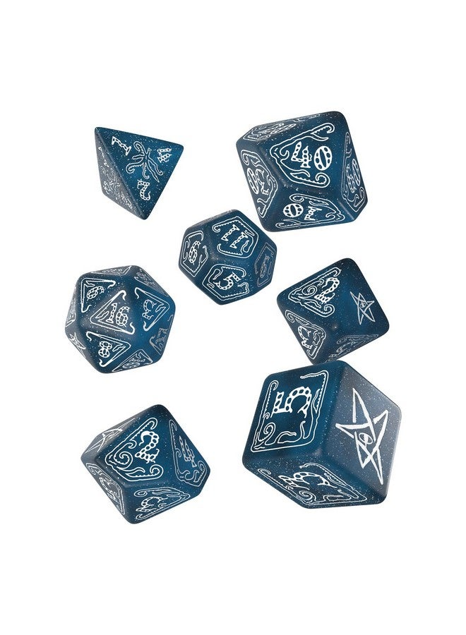 Q WORKSHOP Q-Workshop Call of Cthulhu Abyssal & White Dice Set (SCTH3FQWS)