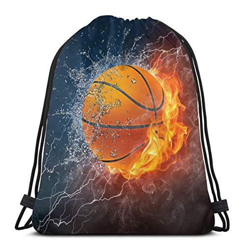 YISHOW Sports Basketball Unisex Drawstring Backpack Bag Sport Gym Travel Sackpack - Image 1