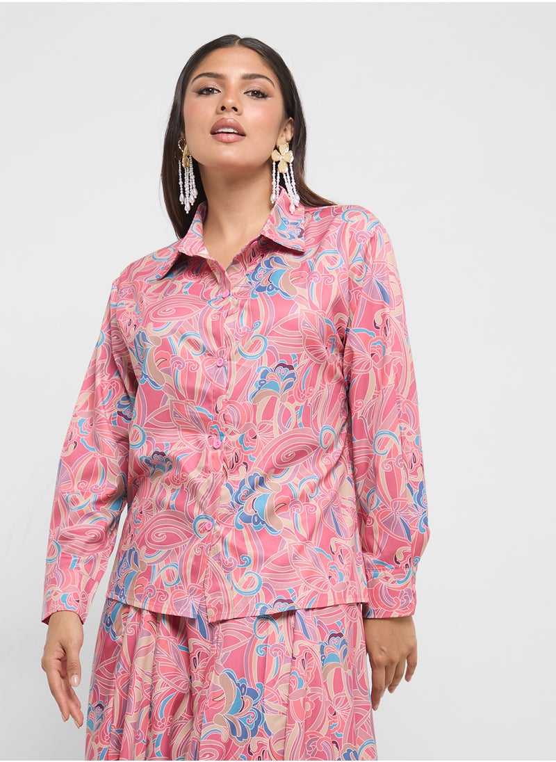 Khizana Printed Top & Skirt Set  - Image 3