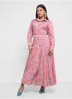 Khizana Printed Top & Skirt Set  - Image 5