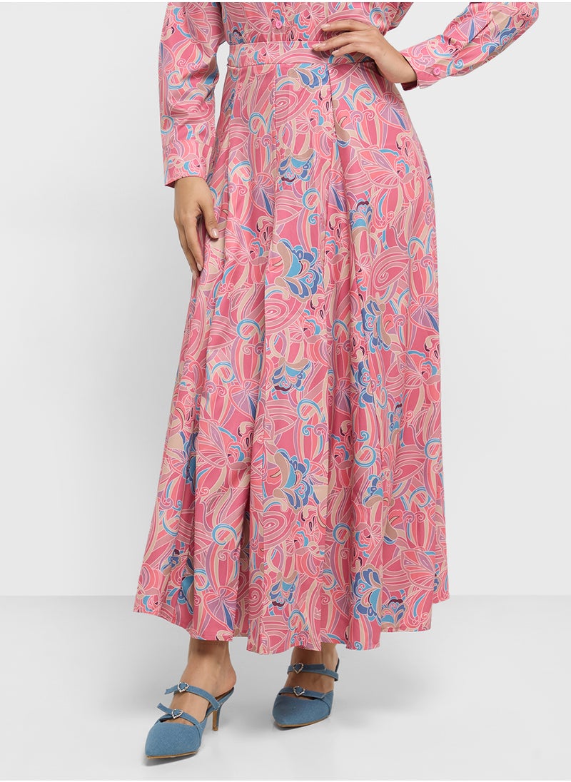 Khizana Printed Top & Skirt Set  - Image 4