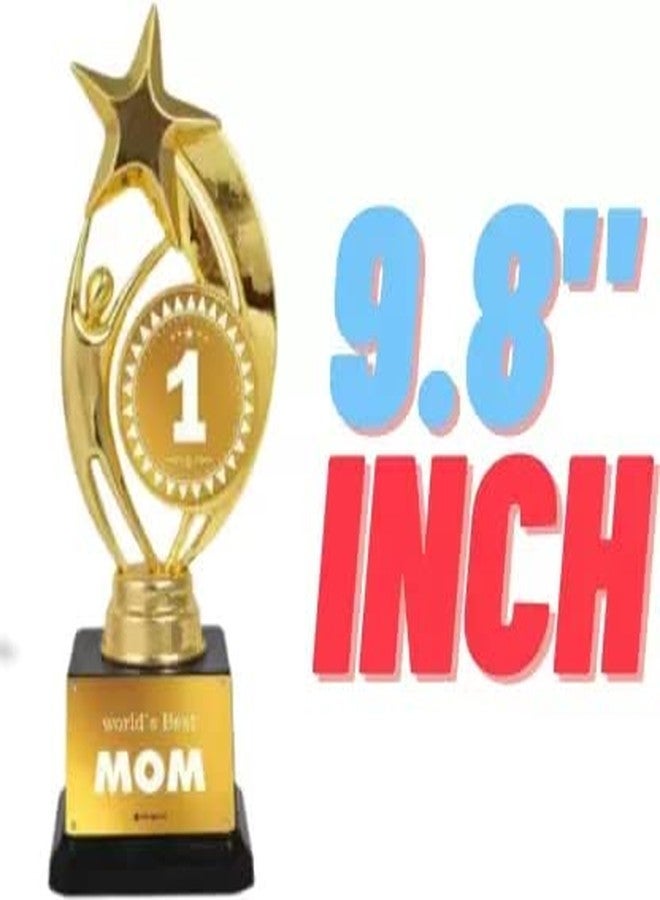 BAREEZE PURE World's Best Mom Trophy | Parents Trophy | Birthday Gifts for Mom Size 9.8 Inch | Pack of 1 - Image 5