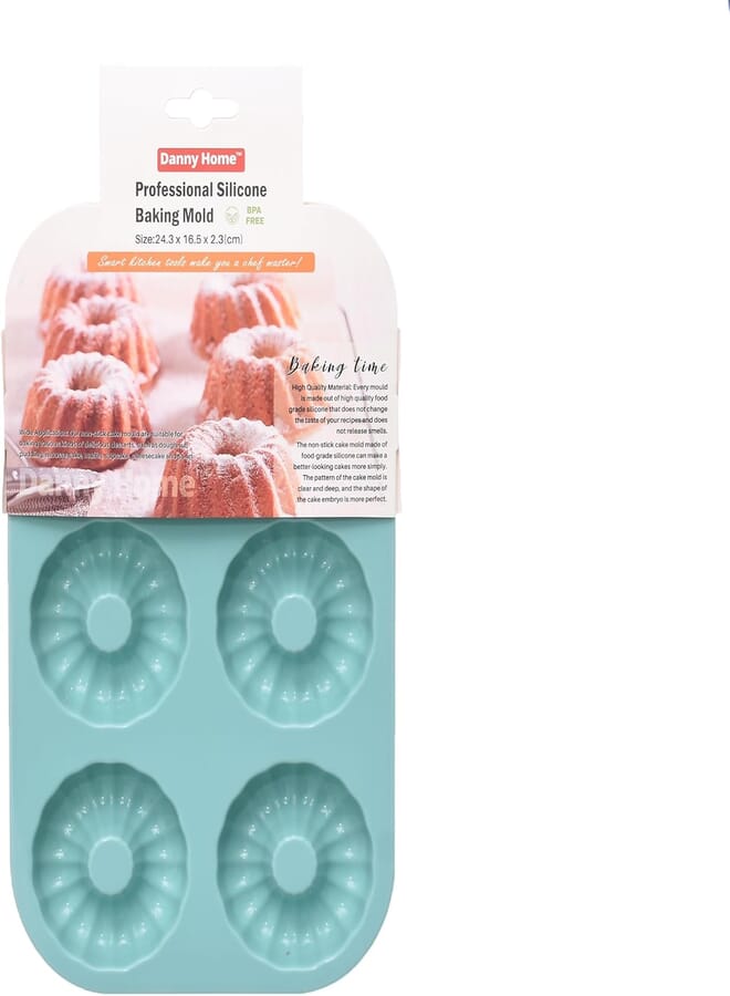 Danny Home Danny Home DH3415 High Quality Silicone Non-Stick Baking Mold 24.3 * 16.5 * 2.3cm - Multi Color 