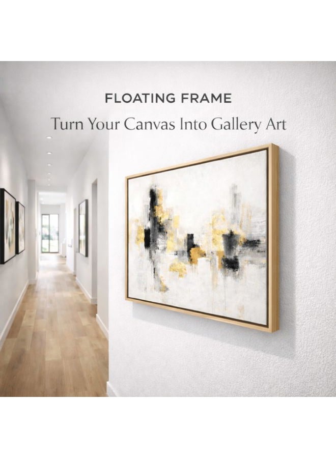 Prixas Print 8x8 Inches Floater Frame for 1.25 thick Canvas, Available in 25+ size and 4 Color, Perfect Floating Frame for Finished Canvas Artist Panel Oil Painting Wall Art Décor, Light Oak - Image 5