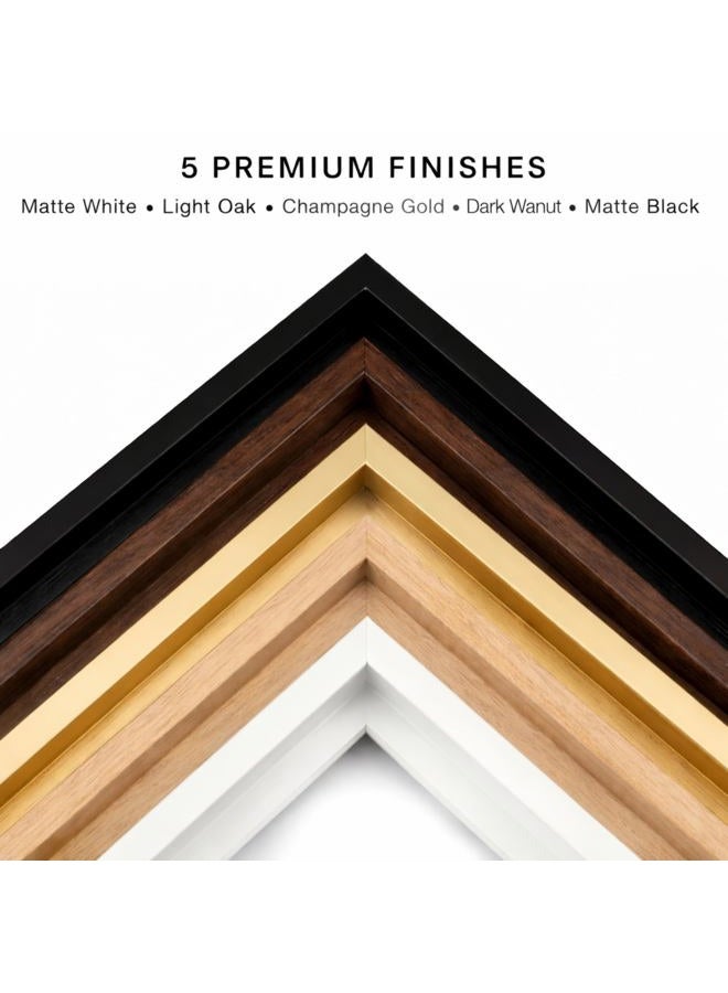 Prixas Print 8x8 Inches Floater Frame for 1.25 thick Canvas, Available in 25+ size and 4 Color, Perfect Floating Frame for Finished Canvas Artist Panel Oil Painting Wall Art Décor, Light Oak - Image 3
