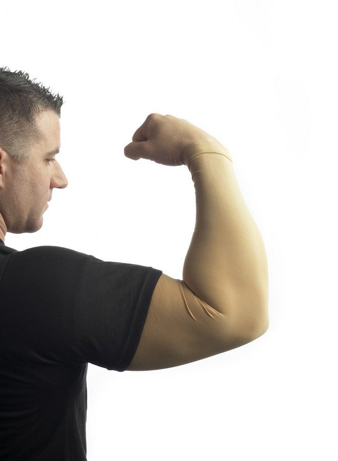 Tatjacket Tattoo Cover Up Concealer Sleeve, Full Arm coverage, UPF 50 Protection, Slip Free- (Unisex) (2-Pack) - MEDIUM TAN - Image 2