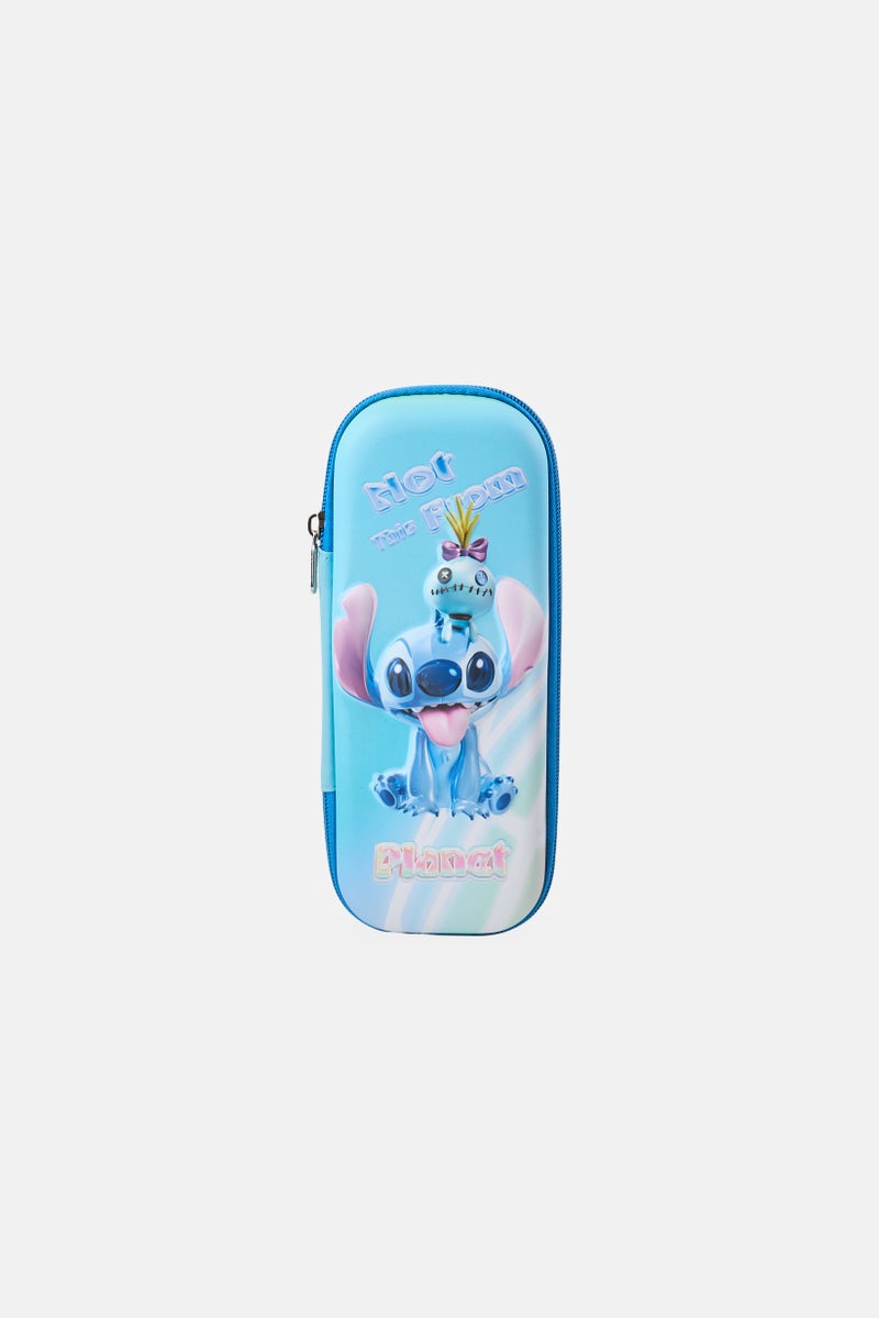 Disney Kids Boy Graphic Print Pencil Case, Blue  - Image 1