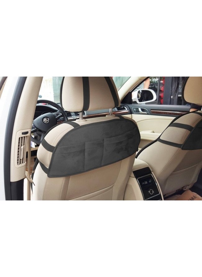 Kırcalı - Renault Symbol New Generation Seat Protector 2008-2016 Front 2-Piece Cover Cushion Smoked - Image 1