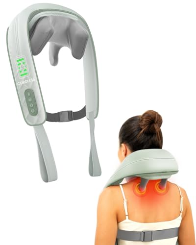 Snailax Cordless Neck Shoulder Massager with Heat 4D Deep Tissue Kneading Shiatsu Back Massager Pillow for Neck Shoulder Christmas Gifts for Men Women - Image 2